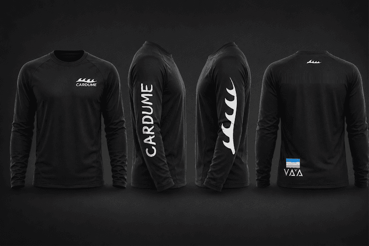 New Model T-Shirt Cardume All Black MANGA LONGA DRY